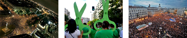 Fotografías de resistencia a las políticas de austeridad en Madrid