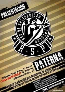 Presentación de la Red de Solidaridad Popular en Paterna