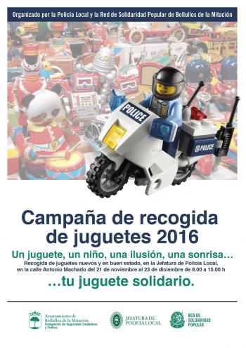 Cartel recogida juguetes 2016