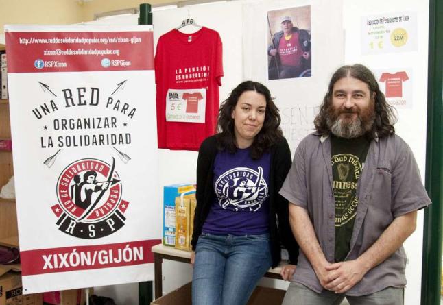 Red de Solidaridad Popular reparte alimentos entre personas en exclusión social