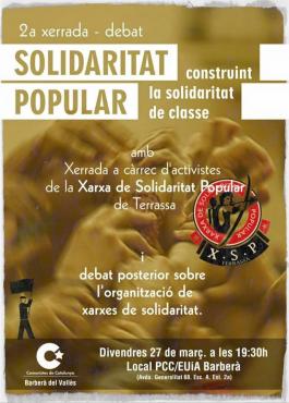 xerrada solidaritat popular Comunistes de Catalunya Barberà