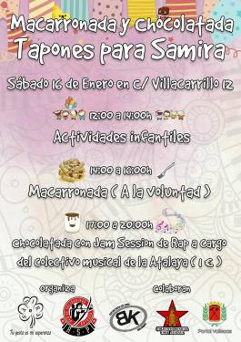 Tapones para Samira: Macarronada, chocolatada y mucho más